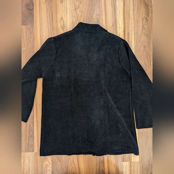 Women's Ralph Lauren black vintage chenille blazer sweater size small - Picture 9 of 10
